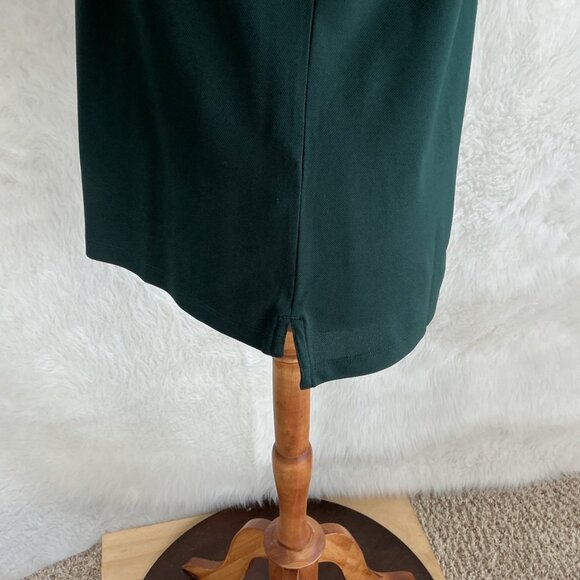 Tory Sport Green Tech Pique Long Sleeve Polo Shirt L - Picture 3 of 7